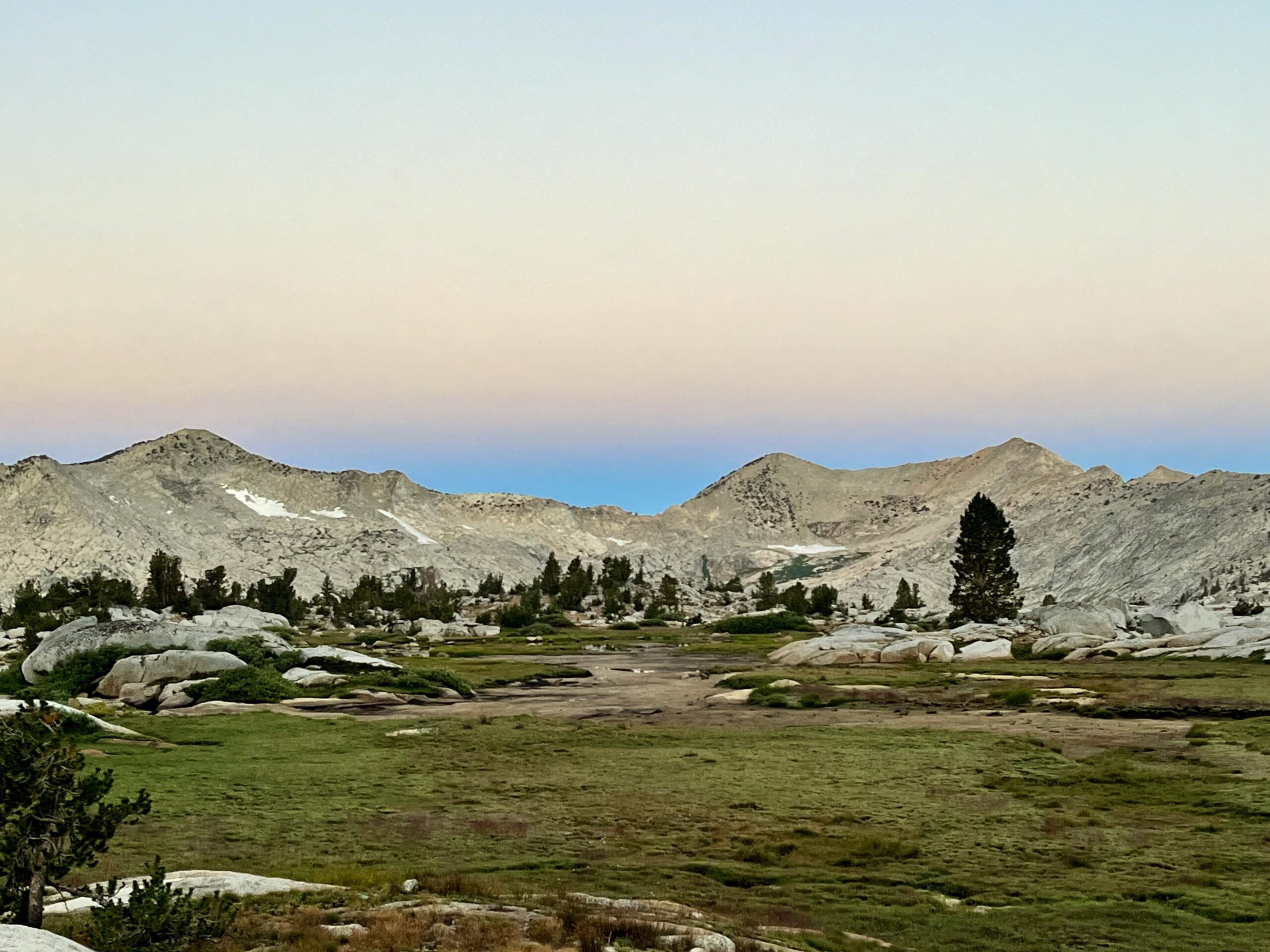 Sunrise in the basin.