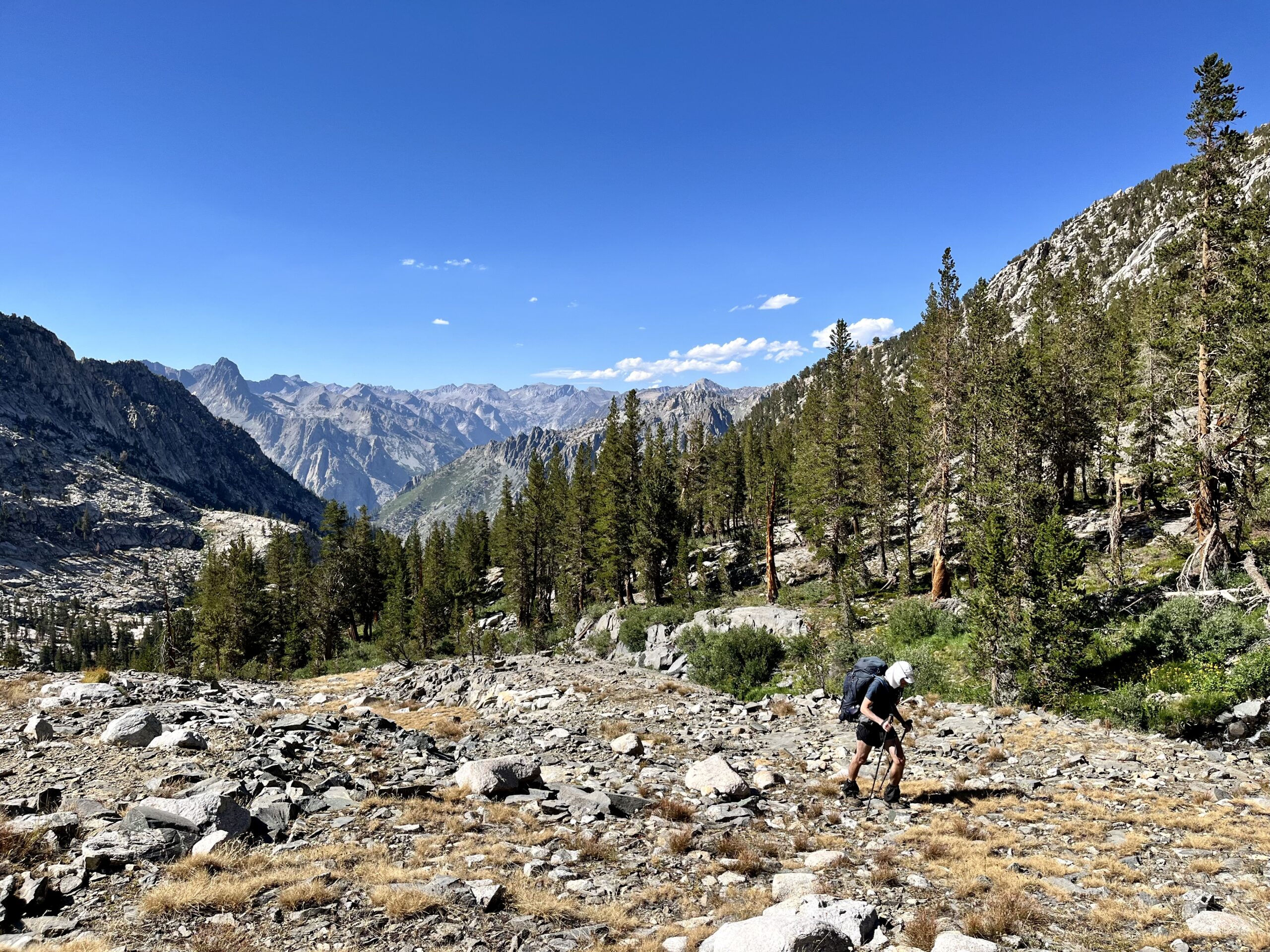 Jim climbs toward White Pass.