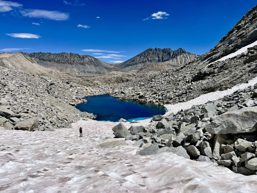 Jim taking a water break on the glacier.