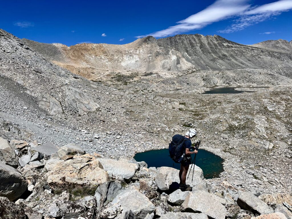 The JMT cuts straight through the middle of this basin.