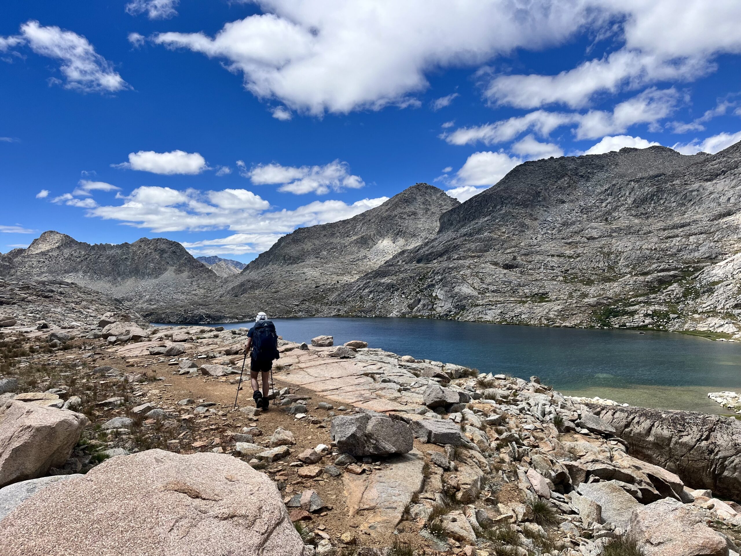 The passable shelf above Barrett Lakes.