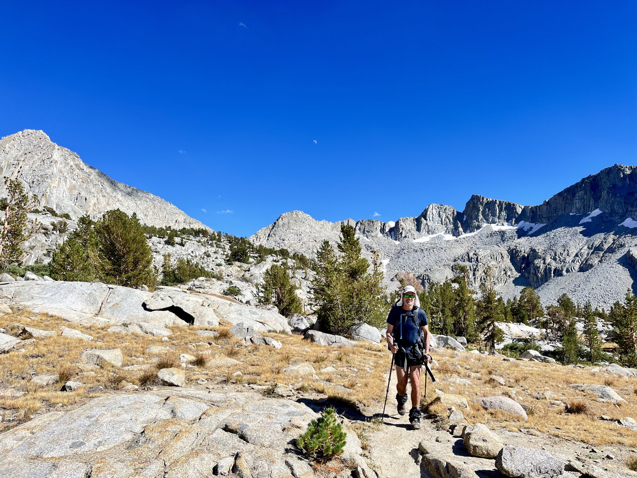 Jim crossing Dusy