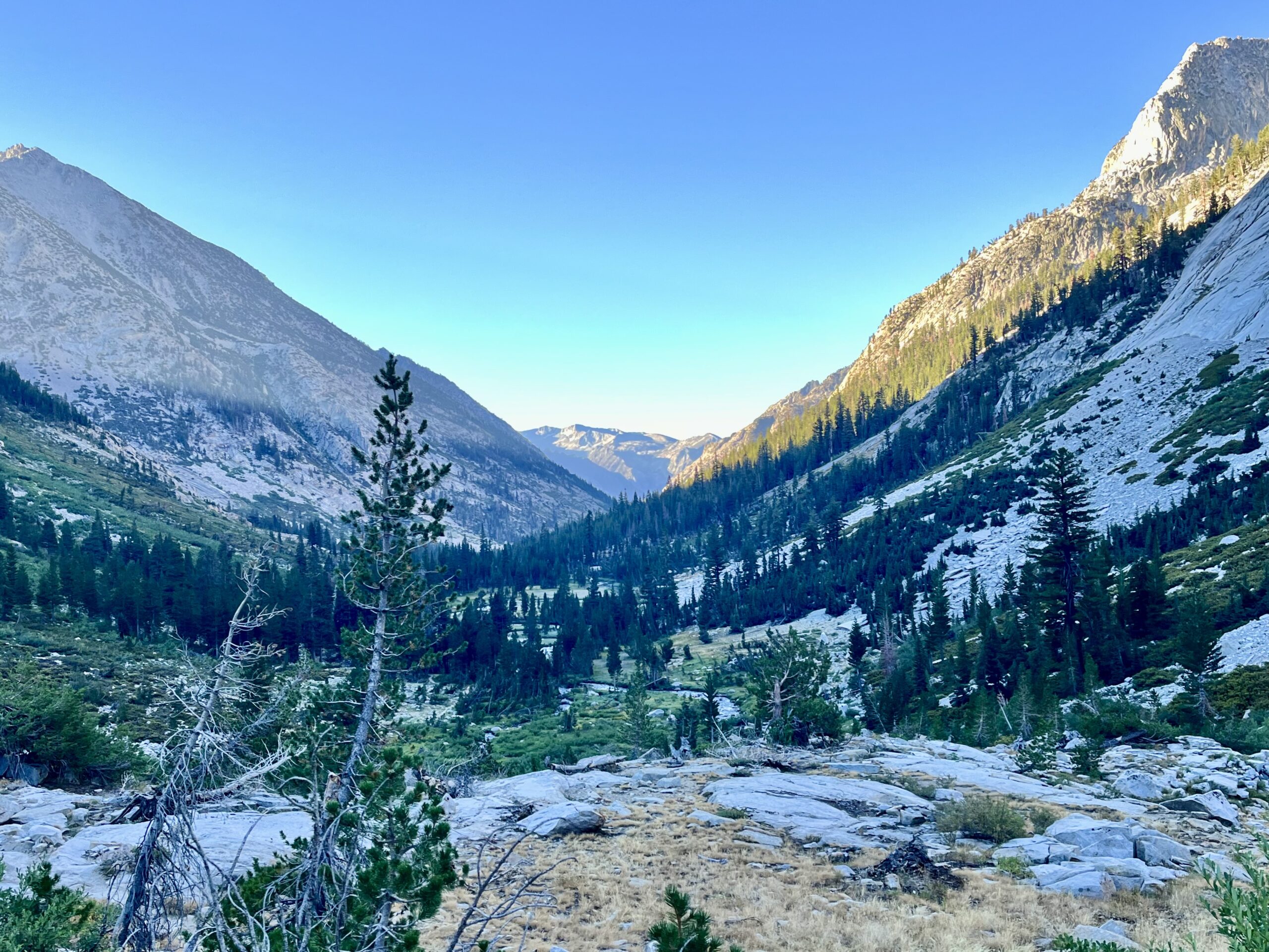 Looking back across the canyon.