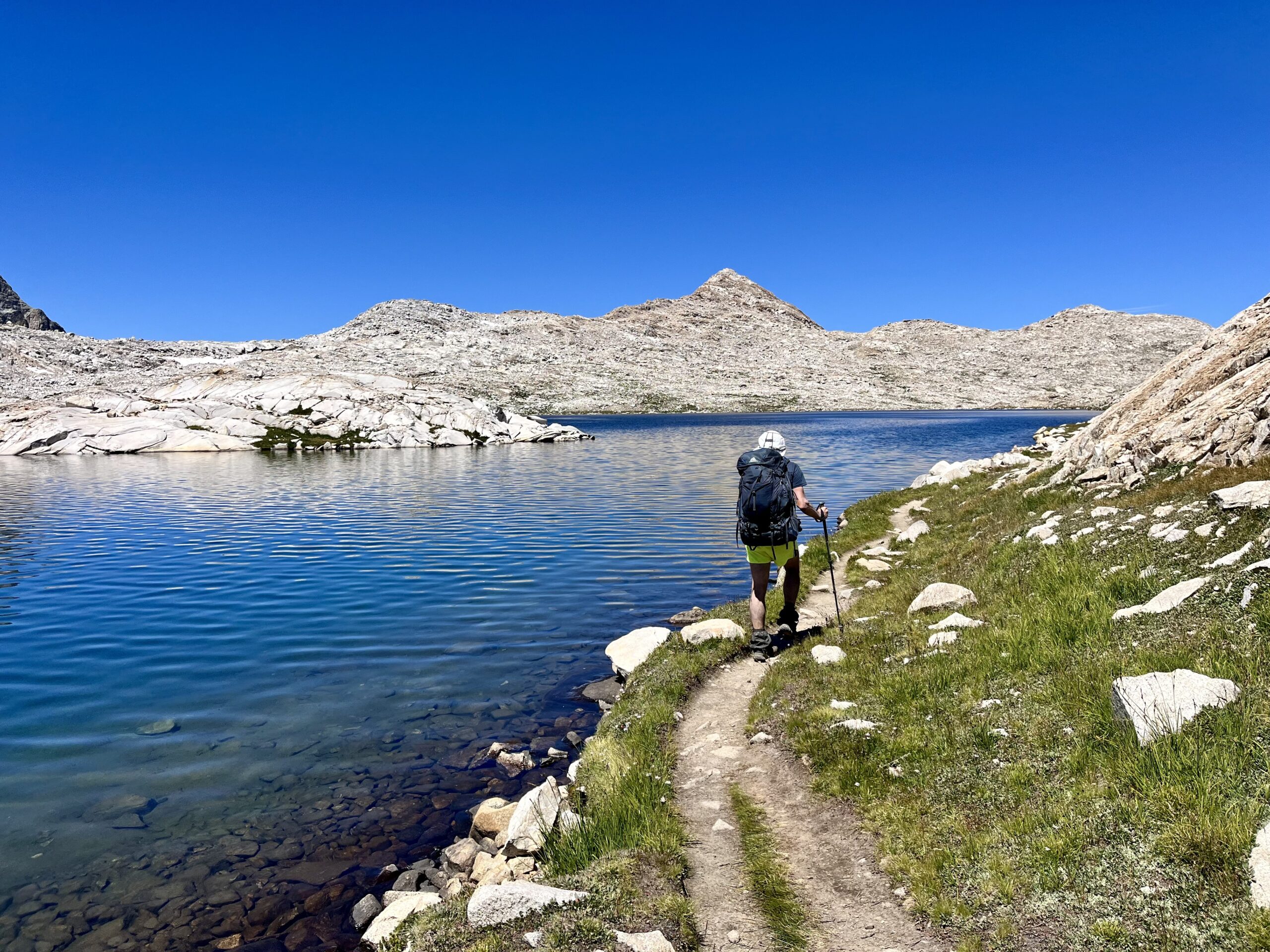 Jim passes by Wanda Lake